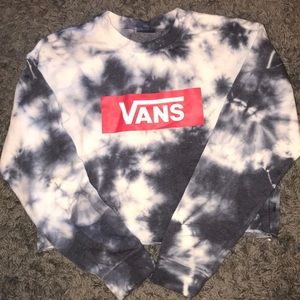 Vans tye-dye cropped sweatshirt